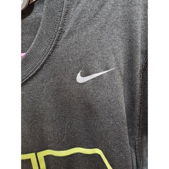 NIKE DRI-FIT WOMAN SMALL LJB BLACK YELLOW LONG SLEEVE SHIRT ACTIVE ATHLETIC WASP - Picture 6 of 12